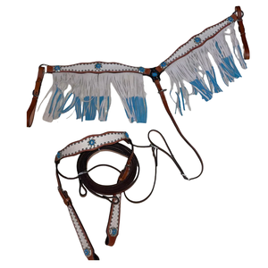 Harnais de poitrail en cuir de qualité occidentale pour chevaux, noir, orné, pour la randonnée, le plaisir, le barrel, le roping, plaque de poitrail de qualité, selle occidentale - Product Image 1