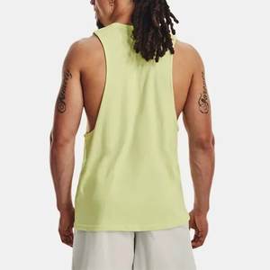 Débardeurs de sport pour hommes en coton 100% écologique, respirants, à séchage rapide, avec impression de motifs personnalisés et découpe des emmanchures. - Product Image 6