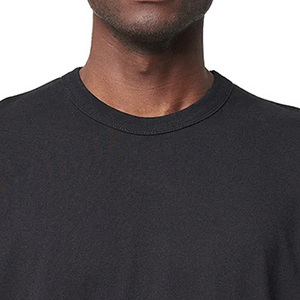 T-shirt noir pour homme à impression numérique personnalisée, col rond élégant, manches courtes, respirant, séchage rapide, durable - Product Image 4