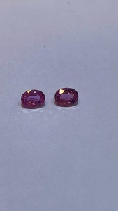 Saphirs roses naturels de qualité supérieure, pierres précieuses en vrac, taille ovale, paire parfaitement assortie, non traités, non transformés, pour colliers et bijoux, vente en gros - Product Image 5