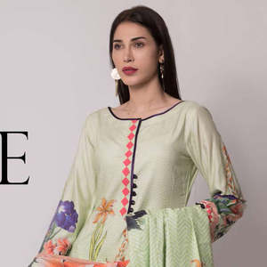 Traje de Lino Estampado Digital Salina de 3 Piezas Sin Coser - 02 - Product Image 2