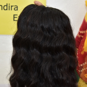 Cuticule alignée cheveux vierges indiens bruts machine noire double trame naturelle ondulée sans faisceaux temple extensions de cheveux humains - Product Image 4