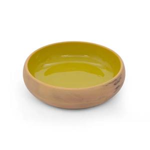 Ensaladera clásica lujosa de madera de acacia con pulido brillante de patrón cuadrado tallado para el artículo artesanal del restaurante del hogar-menor costo - Product Image 5