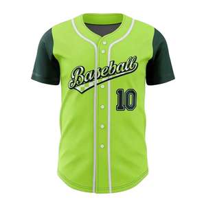 Camisetas Deportivas Personalizadas al por Mayor de Secado Rápido para Jóvenes y Hombres, Transpirables, Suaves, para Béisbol y Fútbol, Sublimadas, Lisas, de Manga Corta - Product Image 1