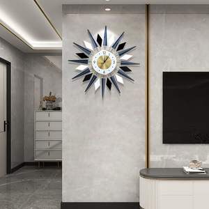 Horloge murale en métal faite à la main de qualité Standard pour chambre salon et salle d'étude décoration horloge murale - Product Image 2