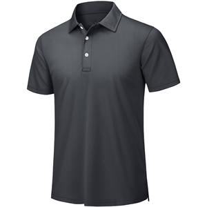 Polos informales suaves de manga corta para hombre, polos cómodos de poliéster y algodón con estampado de logotipo personalizado de fábrica, polos para hombre - Product Image 1