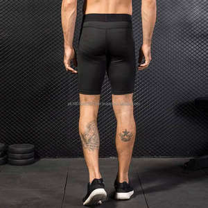 Shorts de compression de fitness avec poches pour hommes, leggings à séchage rapide et haute élasticité, collants de sport pour l'entraînement et la course à pied - Product Image 2