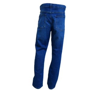 Jeans en denim taille haute pour femmes, sur mesure OEM, coupe droite décontractée, pantalon en coton, grandes tailles, pantalon tendance - Product Image 3