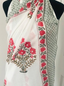 Digital Print Solid Cotton Long Breathable Sarong Pareo | Scarf Neck Head <b>Wrap</b> <b>Beach</b> Wedding Gift for Women - Product Image 5