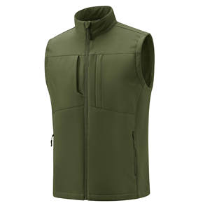 Chaleco Softshell Personalizado para Hombre, con Cremallera Completa, Cortavientos, para Viajes al Aire Libre, Senderismo, Estilo Único, Transpirable - Product Image 1