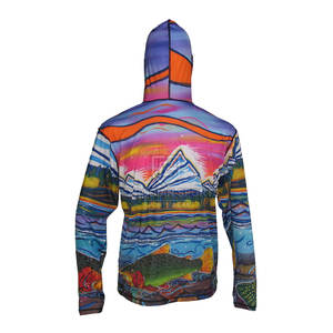 Vêtement de performance, sweat-shirt de pêche pour homme, UPF 50, respirant, séchage rapide, léger, personnalisable avec masque - Product Image 2