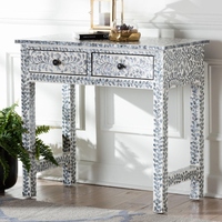 Table console élégante en nacre pour salons raffinés, villa, hôtel ou appartement