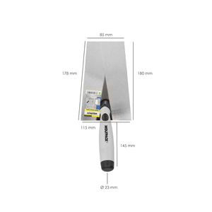 Wolfpack Pallet Plus con Manico in Gomma 341-a/ 180 mm. - Product Image 3