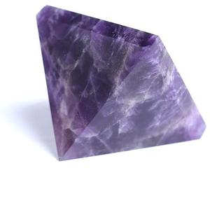 Pyramide d'améthyste de super qualité Vente en gros Agate de cristal de guérison naturelle Pierres précieuses Pyramides d'améthyste à vendre - Product Image 3