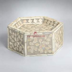 Soporte para Pastel Hecho a Mano con Nácar y Bambú, Ecológico, para Presentación de Postres de Ramadán, Decoración de Mesa y Regalo, de Vietnam - Product Image 3