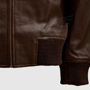 Veste en cuir à manches longues, en cuir, confortable et Design pour l'extérieur, pour l'hiver, au meilleur prix - Product Image 6