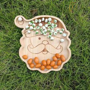 Plateau de service en bois pour collations et boissons, design léger avec poignées robustes - Product Image 5