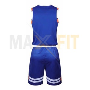 ชุดบาสเก็ตบอลสำหรับวัยรุ่นออกแบบได้ตามต้องการจาก Maxfit เสื้อบาสเก็ตบอลไซส์ใหญ่พิเศษ - Product Image 2