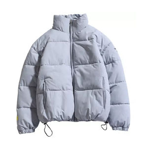Manteaux chauds légers d'extérieur avec logo personnalisé Manteau d'hiver en duvet de bulles d'air pour hommes Vestes en coton - Product Image 2