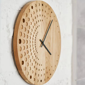 Rosh นาฬิกาติดผนังทำจากไม้สำหรับตกแต่งบ้านที่หรูหราตัวเรือนไม้ไผ่ทันสมัยมีกุหลาบธรรมชาติสำหรับงานแต่งงาน - Product Image 1