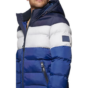 Veste d'hiver pour homme en duvet matelassé multicolore de haute qualité 2026, col à capuche, logo frontal, veste d'extérieur en duvet matelassé pour homme - Product Image 4