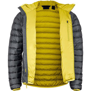 Veste matelassée légère imperméable pour homme avec logo personnalisé en gros, col zippé, vêtement d'extérieur pour le printemps et l'été - Product Image 1