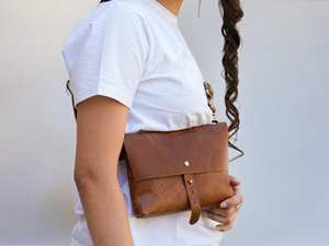 Gran oferta, riñonera Vintage de cuero genuino para hombre, riñonera y bandolera en el pecho, bolso de moda para hombre, 2017 - Product Image 6