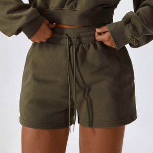 Shorts Bermuda pour femmes WANG SPORTS, de haute qualité, 100% polyester, logo personnalisé, séchage rapide, ample, cordon de serrage, design vintage taille haute - Product Image 3