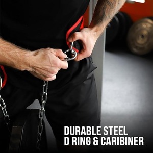 Có thể điều chỉnh nén Workout phòng tập thể dục phụ kiện Dip vành đai với chuỗi cho trọng kéo up dips và Crossfit sức mạnh - Product Image 5