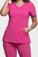 Tunique de spa respirante de haute qualité pour femmes, idéale pour la coiffure, le massage, les salons de beauté et les uniformes de travail.