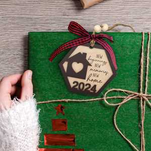 Cross Border Iron + <b>Marble</b> Laser Cut Leaf Design Christmas <b>Tree</b> Ornaments Engraved Night Lights Unique Holiday Decorations - Product Image 6