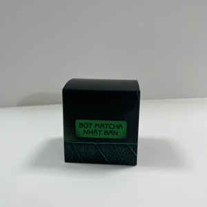 Empaque de Papel de Aluminio Plateado Premium Impreso para Matcha con 320 g/m², Relieve, Laminación, Troquelado - Product Image 1