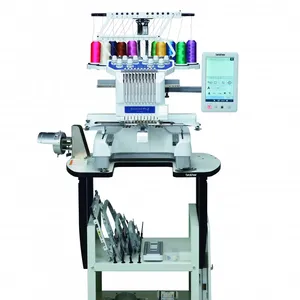 High Grade Authentic PR1055X Commercial Embroidery Machine with Stand Built-In Designs and Stitches With Complete Accessories