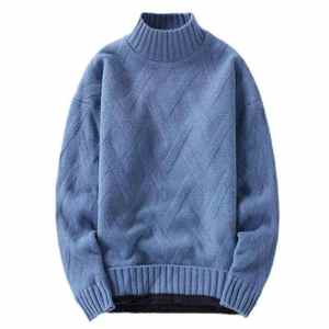 Jersey ajustado de punto con estilo para hombre, suéter con cuello redondo, tejido transpirable ecológico, cálido, cómodo, moda moderna, ropa de otoño - Product Image 6