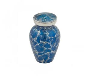 Suministro al por mayor de aluminio Urna de cremación Diseño hecho a mano Metal Cenizas humanas Urna de cremación. - Product Image 5