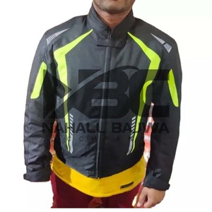 Nouvelle arrivée Sportswear veste Cordura coupe-vent et caractéristiques imprimées de grande taille pour la course de moto fabriquée au Pakistan - Product Image 3