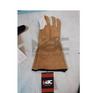 Pakistan Gants de sécurité en cuir de peau de vache de haute qualité 2024 Protection de travail ignifuge et antidérapante en cuir fendu - Product Image 1