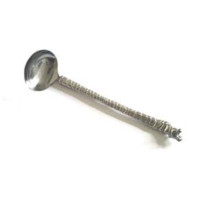 Tenedores de servidor chapados en plata de alta calidad, juego de cucharas de manos de ensalada de Metal, juego de cubiertos, juego de ensalada de Metal de alto estándar de la India - Product Image 3