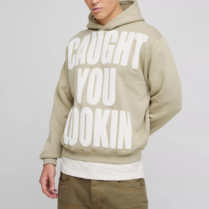 Jersey con capucha de algodón 100% Unisex, sudadera básica, ajuste holgado, patrón sólido, ropa de calle informal para Otoño e Invierno para parejas y hombres - Product Image 1