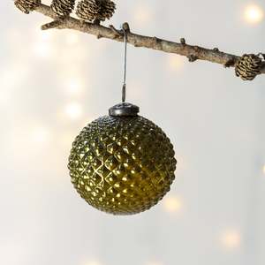 High Quality round Glass <b>Tree</b> <b>Ornament</b> in Bulk Customized Color Luxurious Style for Christmas Decoration - Product Image 6