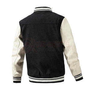 Venta caliente equipo deportivo uniforme Varsity chaqueta personalizada Chenille parches Letterman College Bomber chaqueta de béisbol para los hombres - Product Image 2