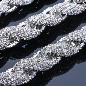 Chaîne Hip Hop en diamant Leb pour homme au design attrayant, chaîne en argent sterling 925, collier tendance, collier attrayant - Product Image 6