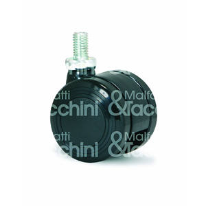 ROUE POLYAMIDE article n ° 1. 172/B enduit en polyuréthane avec la goupille - Product Image 1