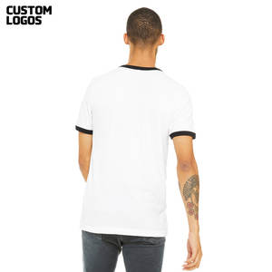 Camiseta de Manga Corta para Hombre, Cuello Redondo Informal, Bloques de Color, Camiseta de Verano, Camiseta Básica Suave y Fresca - Product Image 5