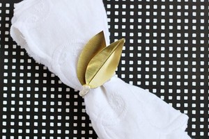 Hot High Quality Brass and Aluminium High-<b>end</b> Wedding Banquet Decorations Napkin Ring Whole Sale and Rose Round Napkin Ring... - Product Image 2