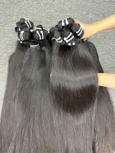 Extensiones de cabello Remy Virgen sin procesar más vendidas Paquetes de trama recta saludable de un solo donante vietnamita crudo - Product Image 2
