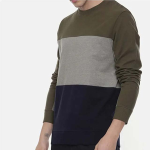 Sweat-shirt à manches longues pour hommes de haute qualité 100% mélange de polyester/coton séchage rapide respirant printemps vêtements de plein air en gros - Product Image 4