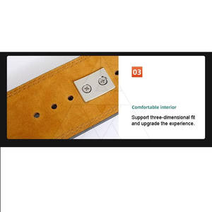 Vêtements d'entraînement antidérapants en cuir de vachette robuste Ceinture à levier d'haltérophilie avec logo personnalisé pour le fitness - Product Image 5