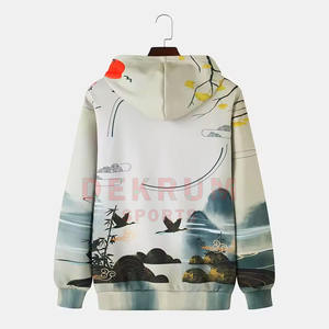 เสื้อฮู้ดแขนยาวผู้ชายคุณภาพสูง ปี 2026 สไตล์ใหม่ พิมพ์ลายดิจิทัล ระบายอากาศได้ดี ผ้าฝ้าย 100% สำหรับฤดูหนาว - Product Image 1