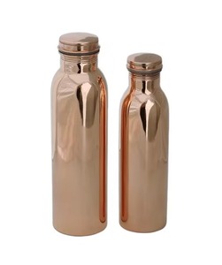 Unique Red Shiny Print <b>Copper</b> <b>Bottle</b> Sleek Stylish Water <b>Bottle</b> Perfect For Home Office Travel Yoga And Gift Use From India - Product Image 3